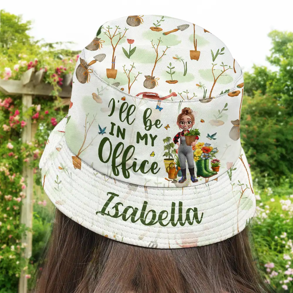 I'll Be In My Office - Personalized Bucket Hat - Image 4