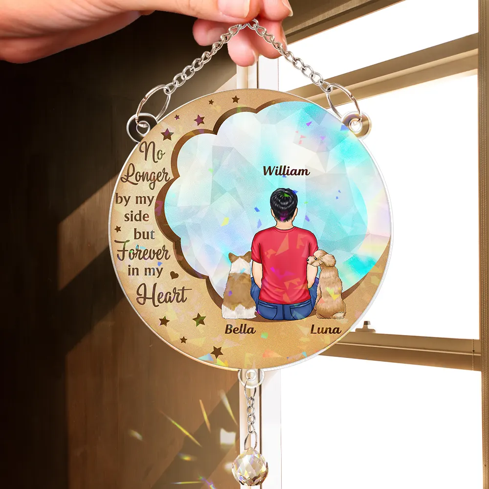 I'll Miss You For The Rest Of Mine - Personalized Rainbow Suncatcher With Crystal Ball Prism - Image 2