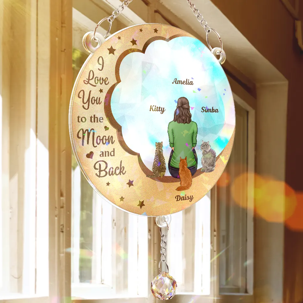 I'll Miss You For The Rest Of Mine - Personalized Rainbow Suncatcher With Crystal Ball Prism - Image 3