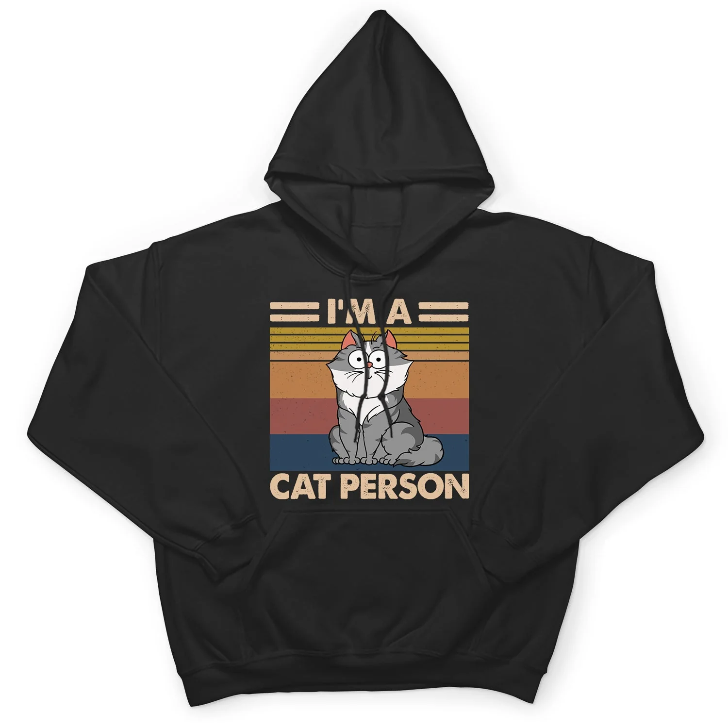 I'm A Cat Person Funny Cartoon Cat - Gift For Cat Lovers - Personalized T Shirt - Image 4