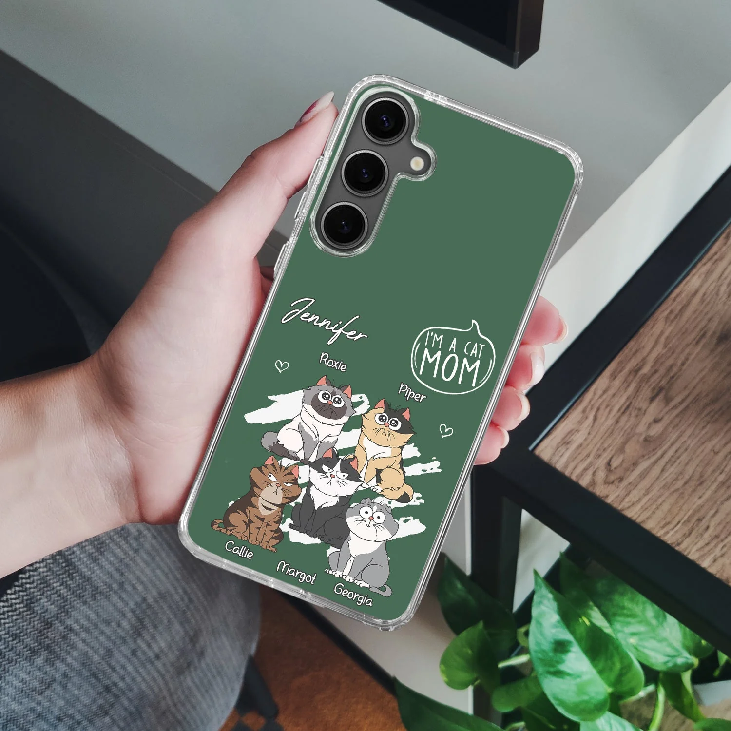 I'm A Cat Person Version 2 - Gift For Cat Lovers, Cat Mom, Cat Dad - Personalized Clear Phone Case - Image 2