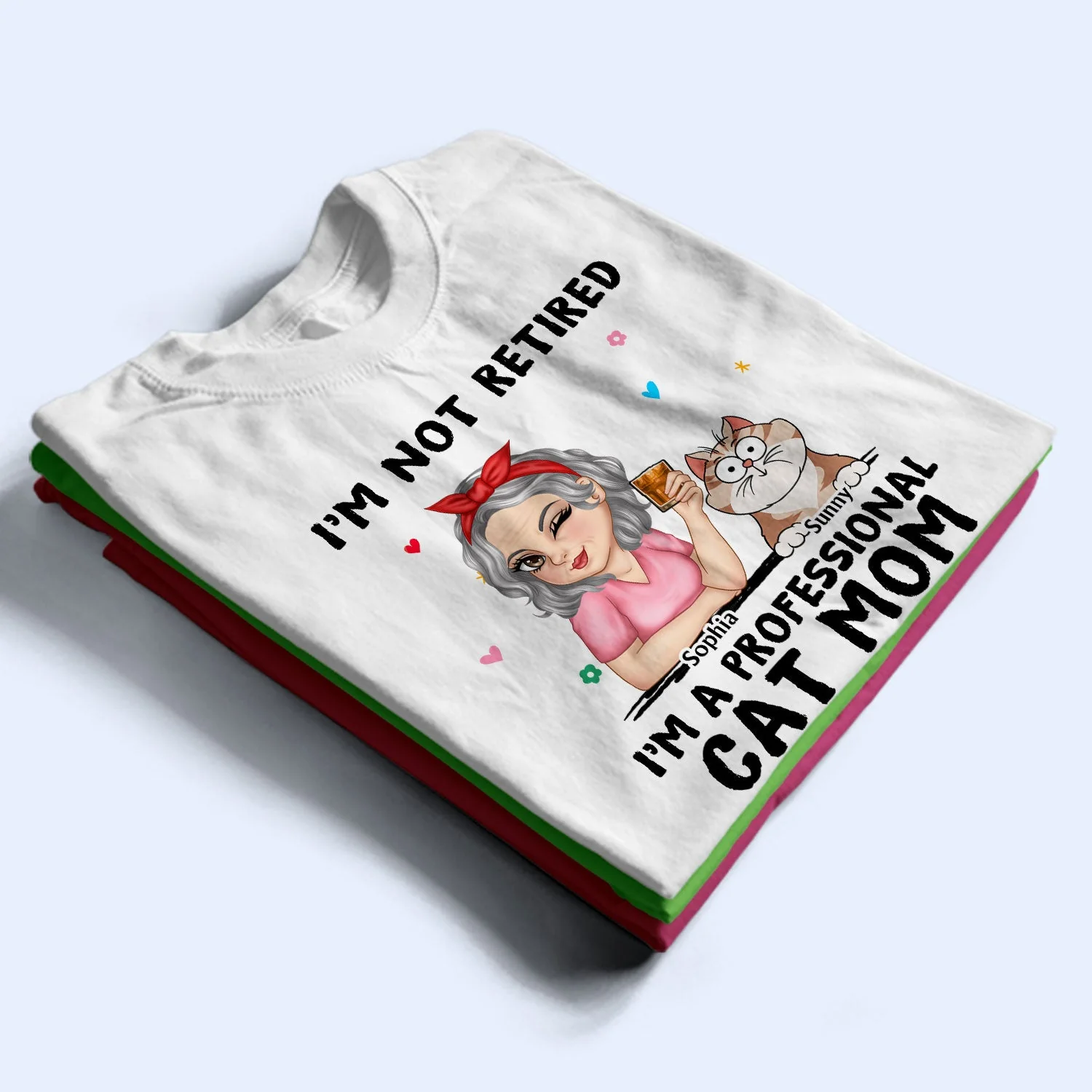 I'm A Professional Cat Mom - Gift For Cat Lovers, Fur Mom - Personalized T Shirt - Image 2