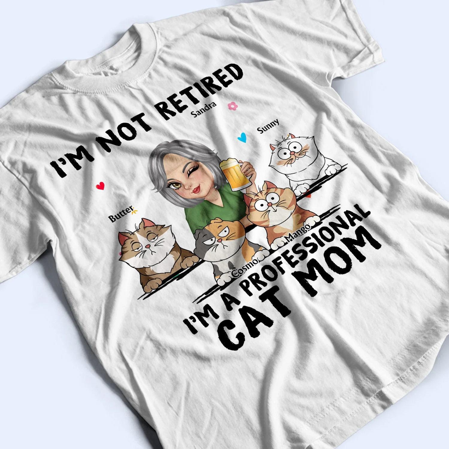 I'm A Professional Cat Mom - Gift For Cat Lovers, Fur Mom - Personalized T Shirt - Image 3