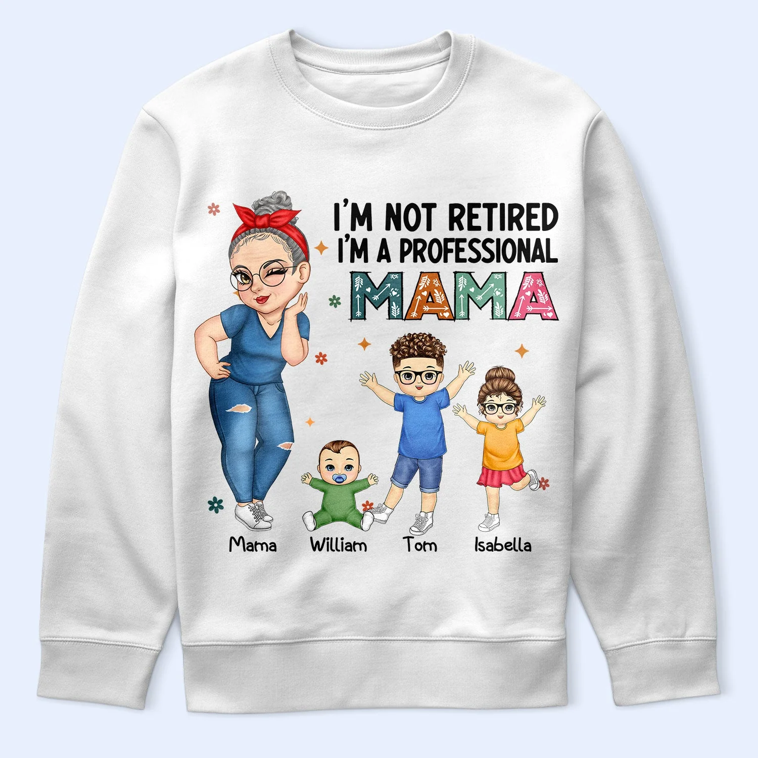 I'm A Professional Grandma - Funny, Retirement Gift For Grandma, Mom, Nana, Gigi - Personalized T Shirt - Image 5