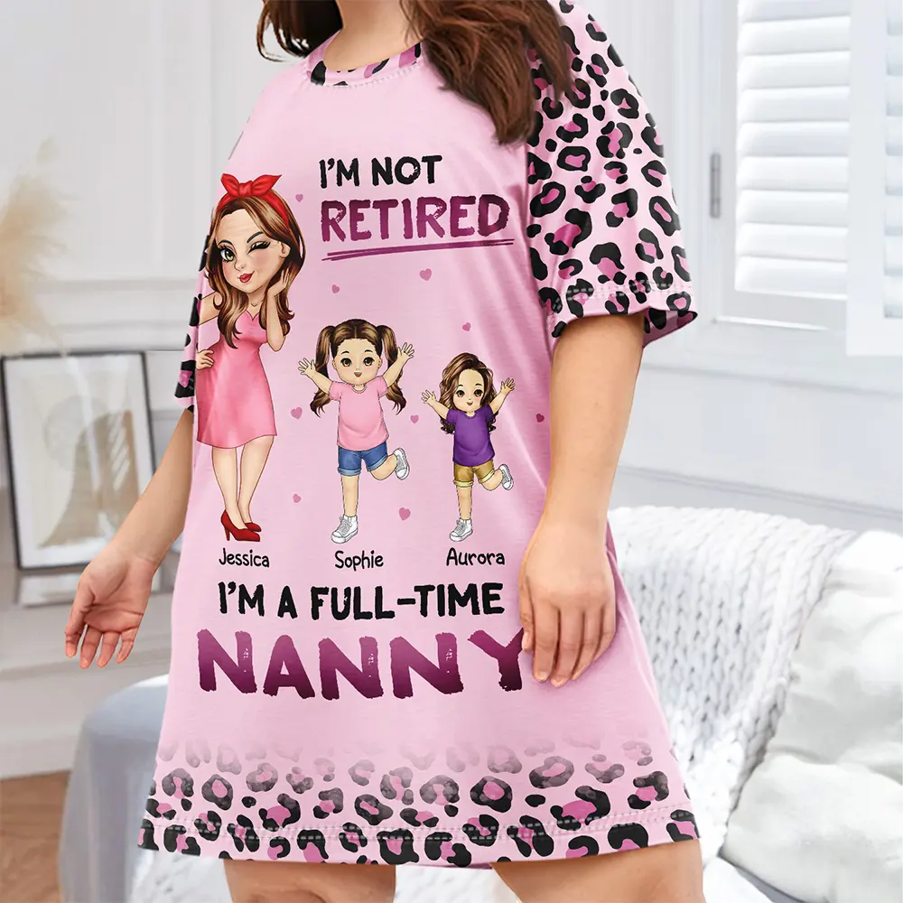 I'm A Professional Grandma Retirement Gift - Personalized Women's Sleep Tee - Image 2