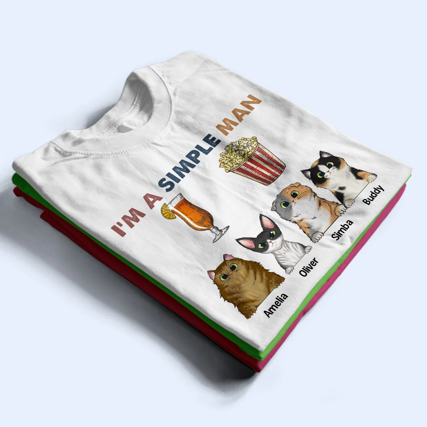 I'm A Simple Man - Gift For Cat Lovers, Dog Lovers - Personalized T Shirt - Image 2