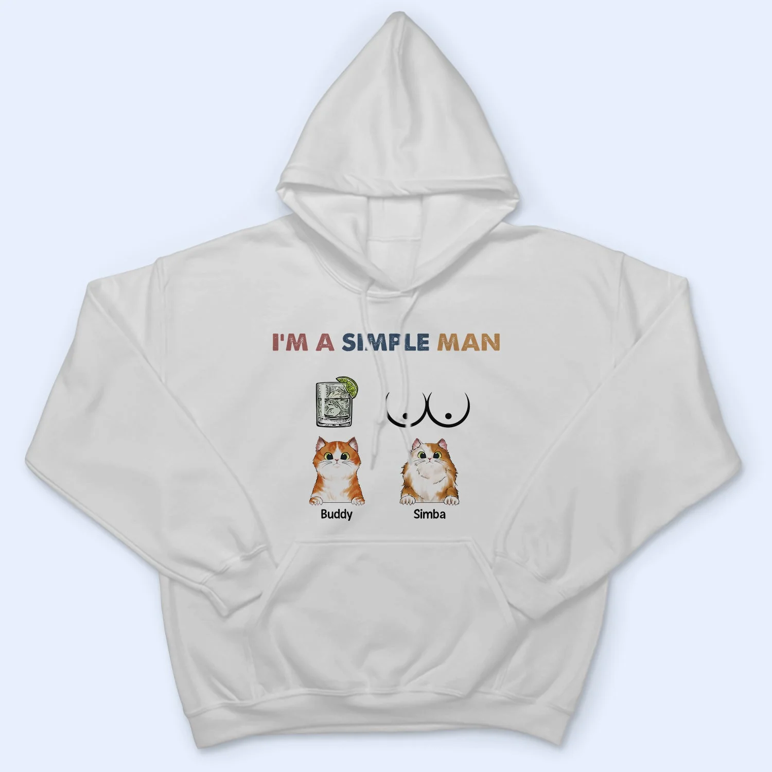I'm A Simple Man - Gift For Cat Lovers, Dog Lovers - Personalized T Shirt - Image 4