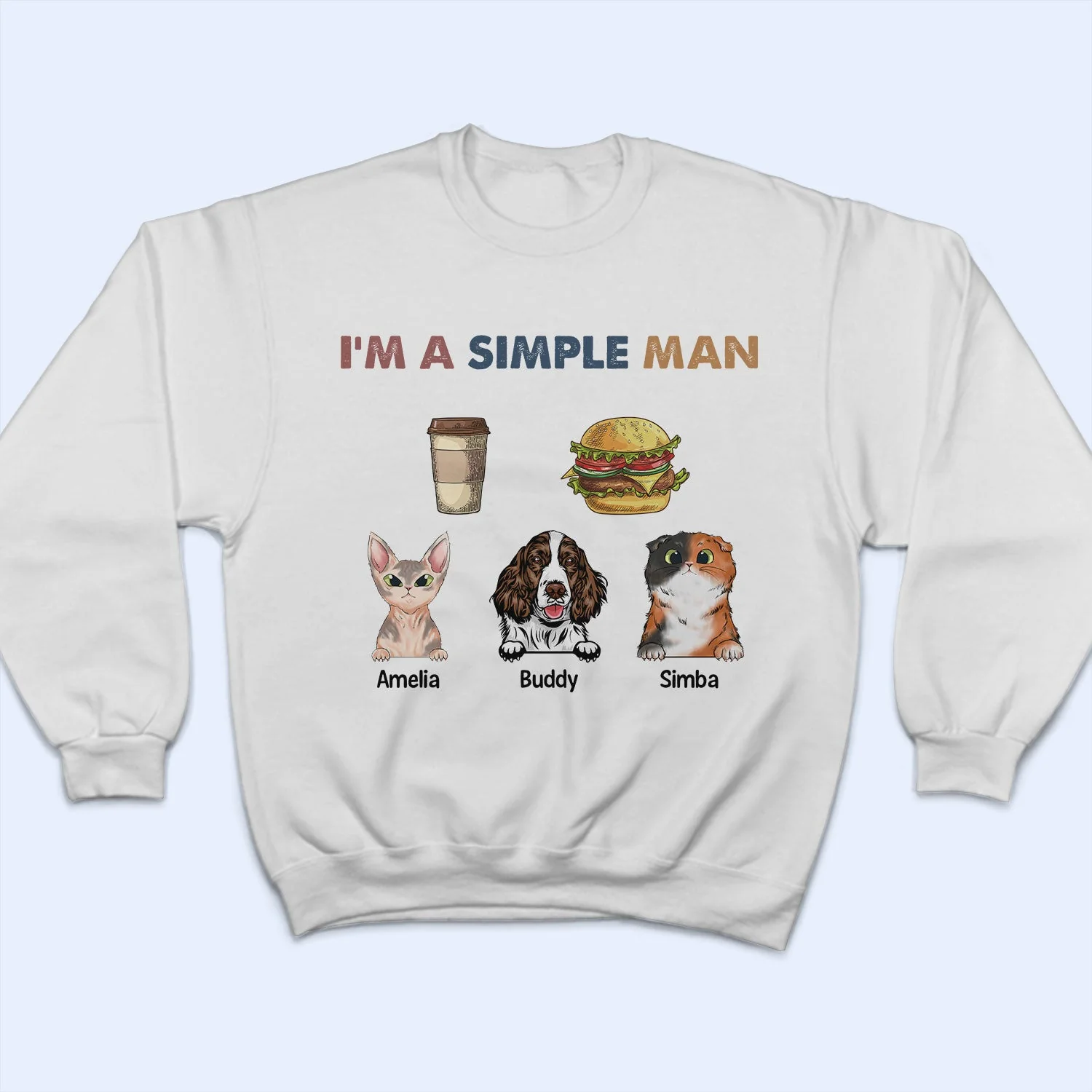 I'm A Simple Man - Gift For Cat Lovers, Dog Lovers - Personalized T Shirt - Image 5