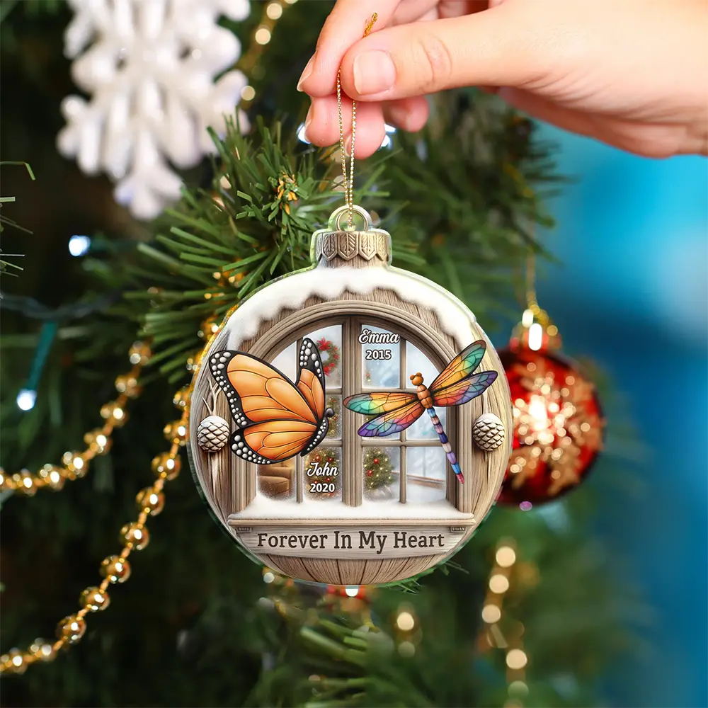 I'm Always With You 3D Effect - Personalized Custom Shaped Acrylic Ornament - Image 4