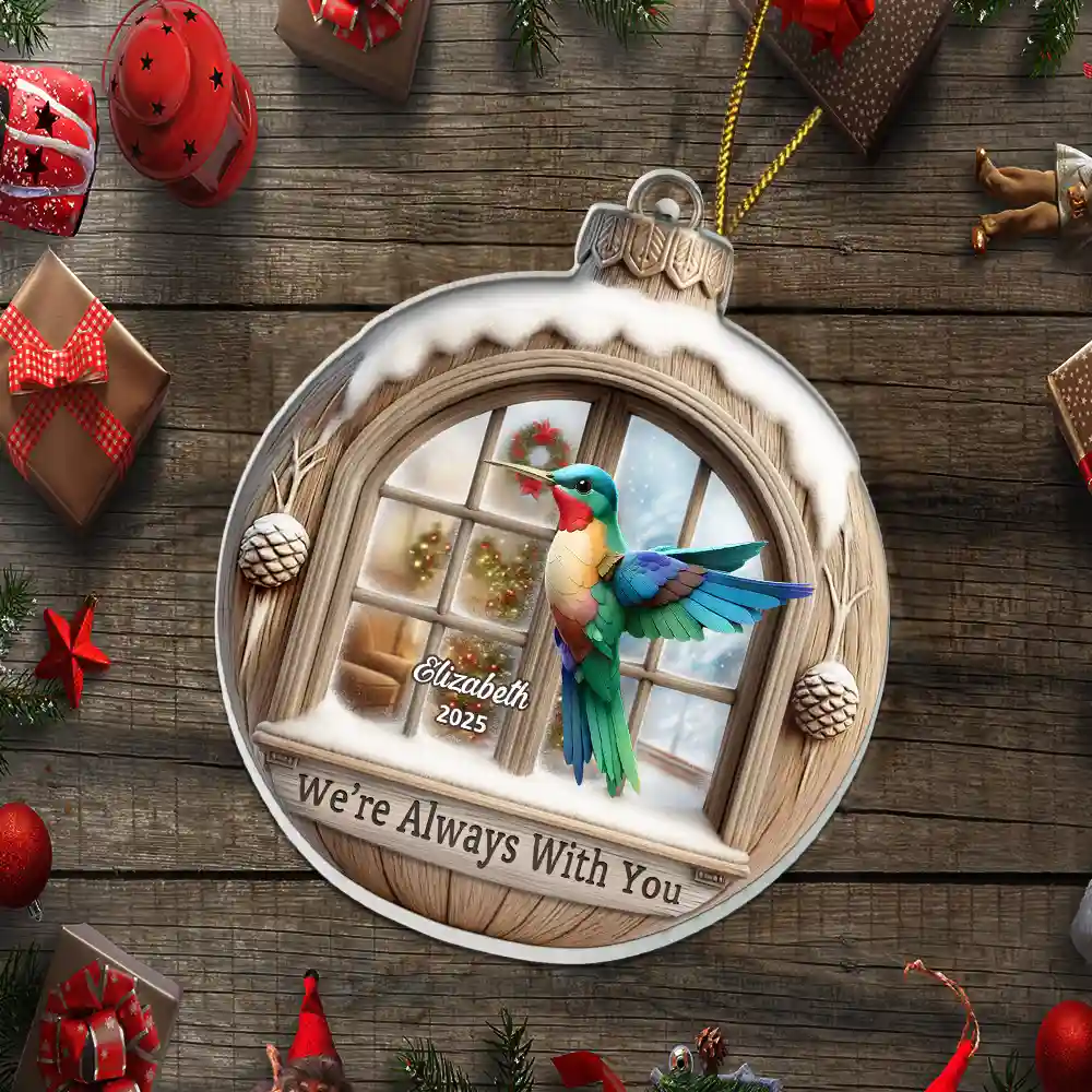 I'm Always With You 3D Effect - Personalized Custom Shaped Acrylic Ornament - Image 5