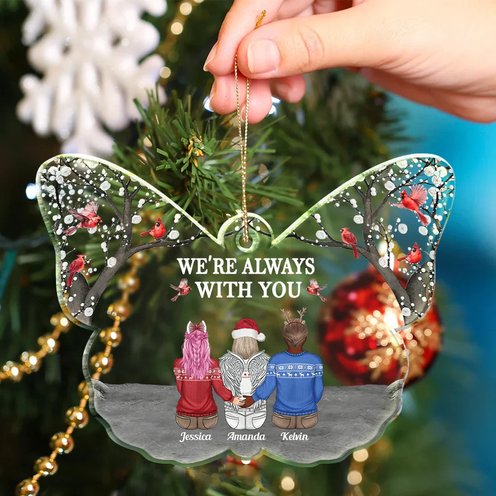I'm Always With You Butterfly - Personalized Custom Shaped Acrylic Ornament - Image 4