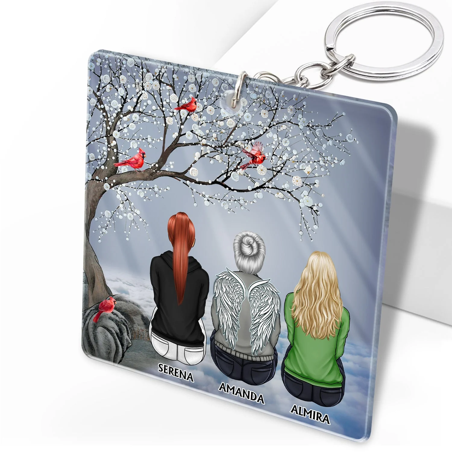 I'm Always With You - Memorial Gift For Family, Friends, Siblings - Personalized Acrylic Keychain - Image 2