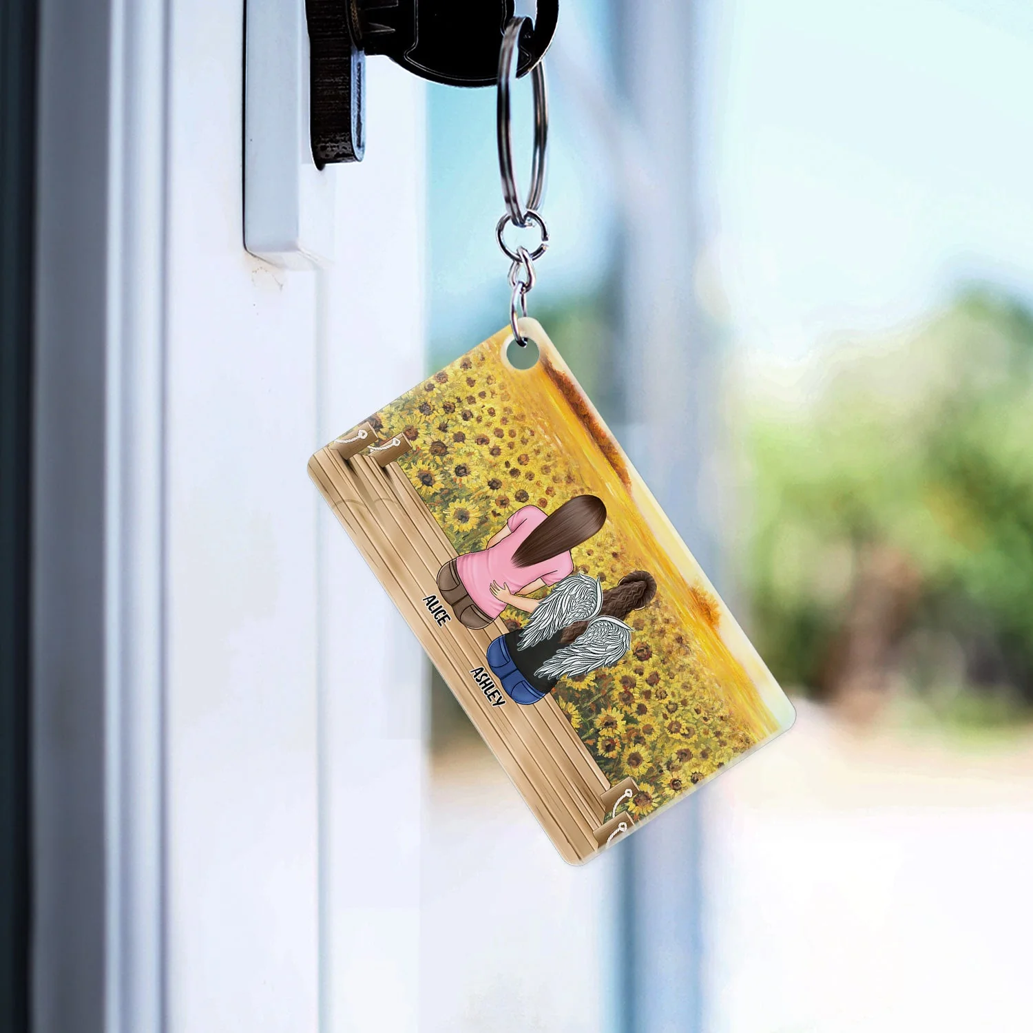 I'm Always With You - Memorial Gift - Personalized Acrylic Keychain - Image 3