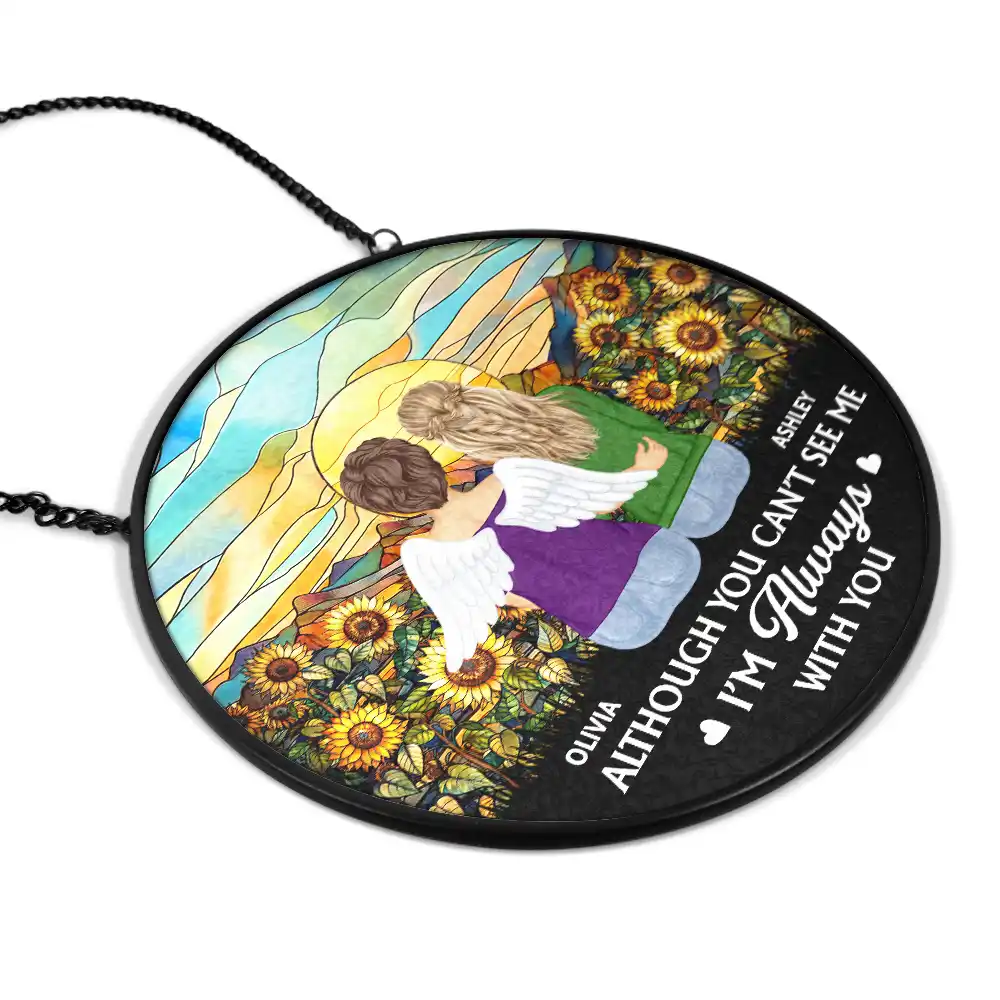 I'm Always With You Memorial - Personalized Stained Glass Window Hanging Suncatcher - Image 2