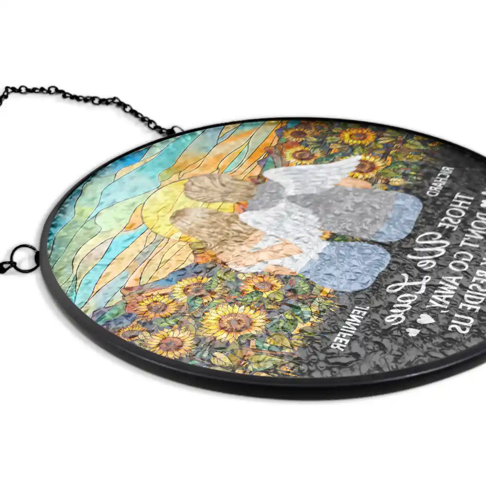 I'm Always With You Memorial - Personalized Stained Glass Window Hanging Suncatcher - Image 5
