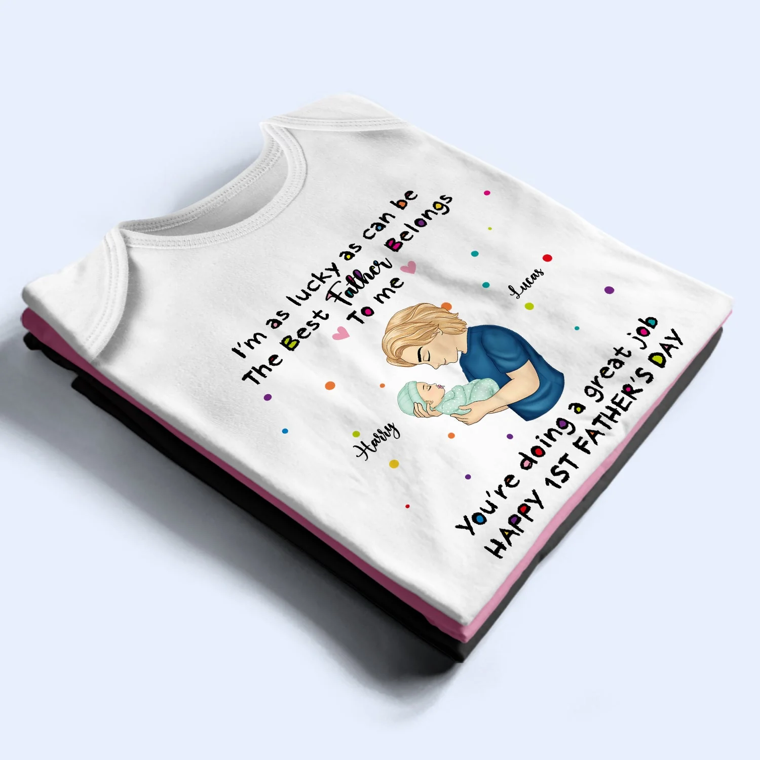 I'm As Lucky As I Can Be - Personalized Baby Onesie - Image 3