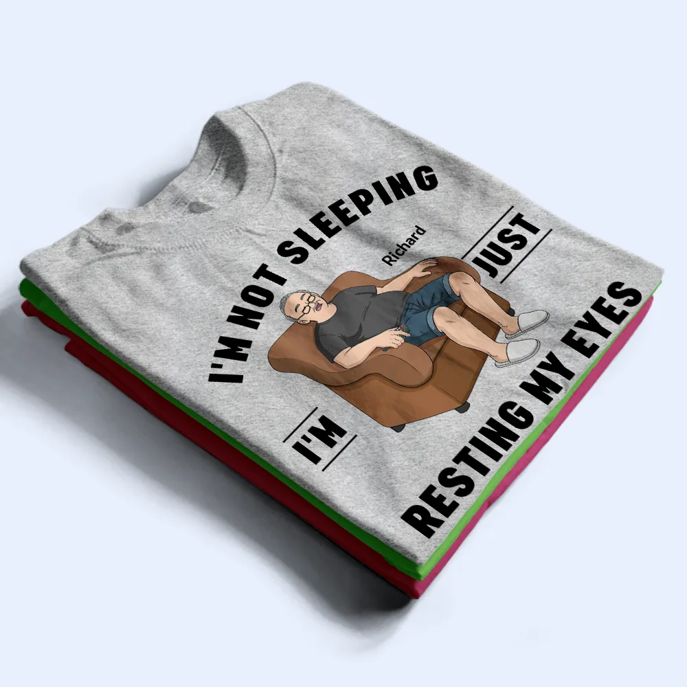 I'm Just Resting My Eyes - Personalized T Shirt - Image 2
