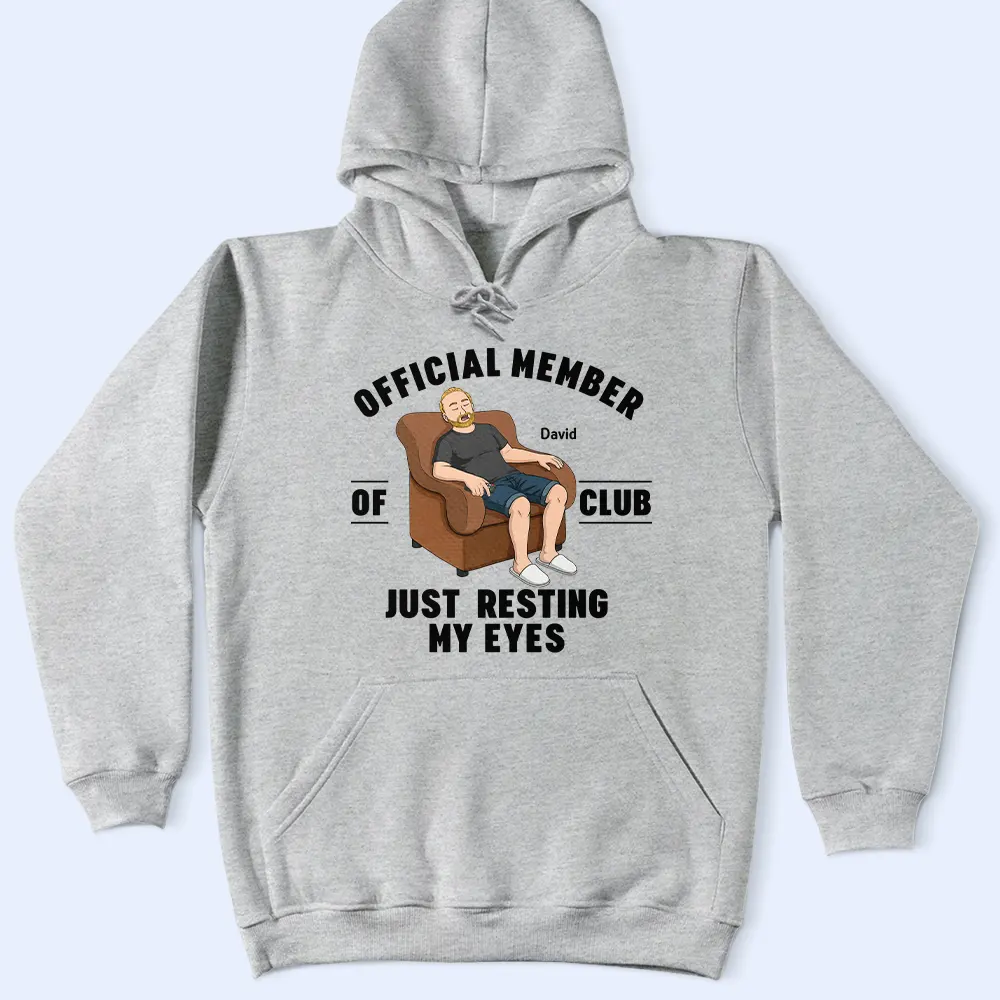 I'm Just Resting My Eyes - Personalized T Shirt - Image 5
