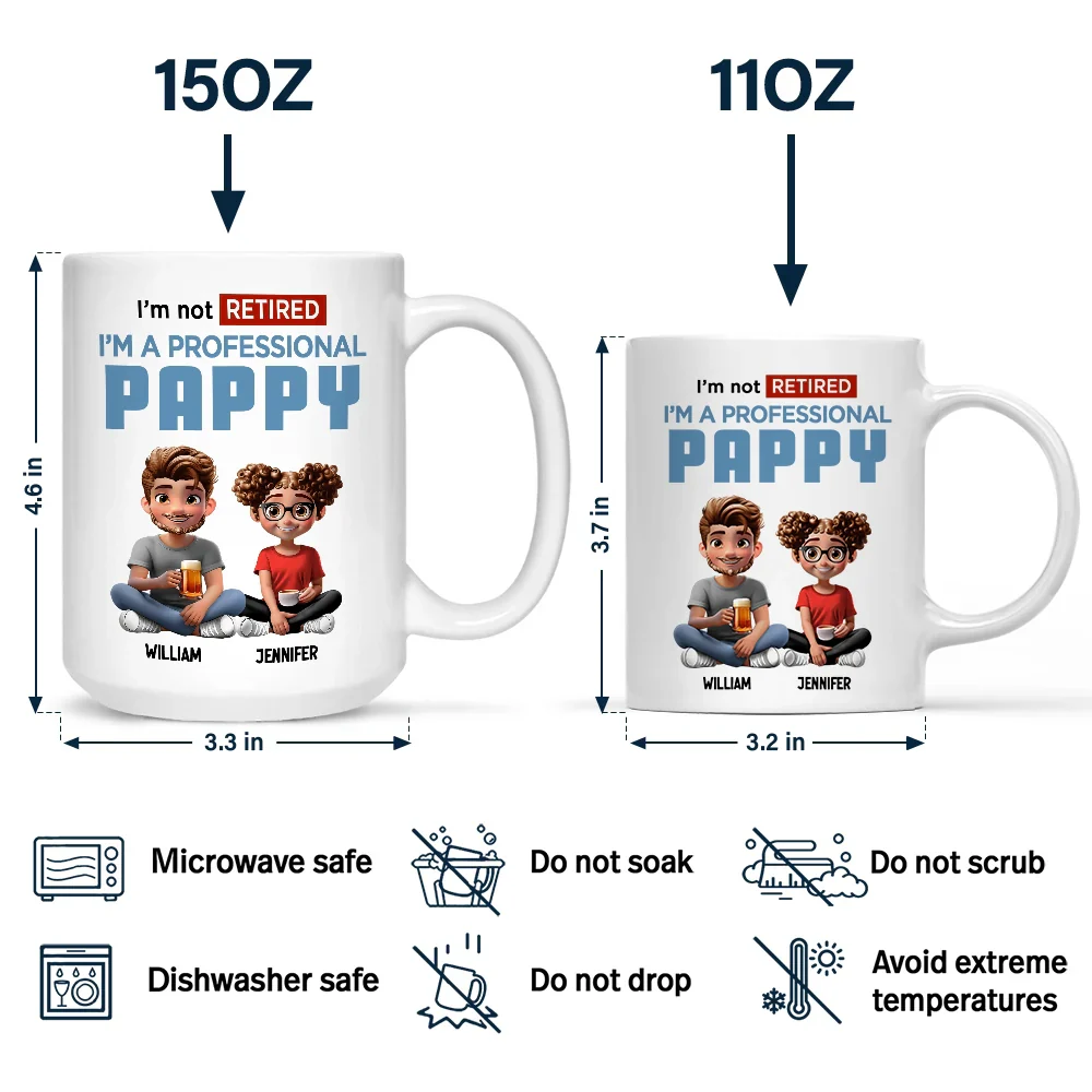 I'm Not Retired I'm A Full-Time - Personalized Mug - Image 4