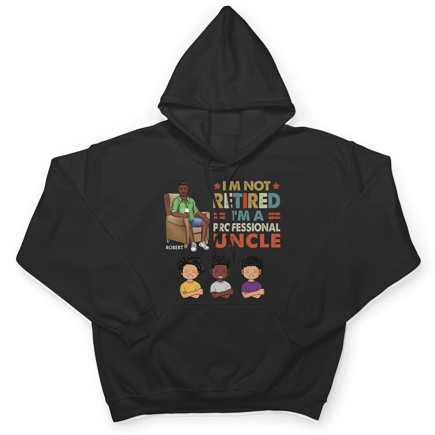 I'm Not Retired I'm A Professional Grandpa - Gift For Dad, Father, Grandfather - Personalized Custom T Shirt - Image 4