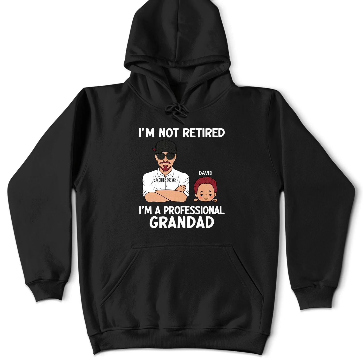I'm Not Retired I'm A Professional Grandpa - Personalized T Shirt - Image 4