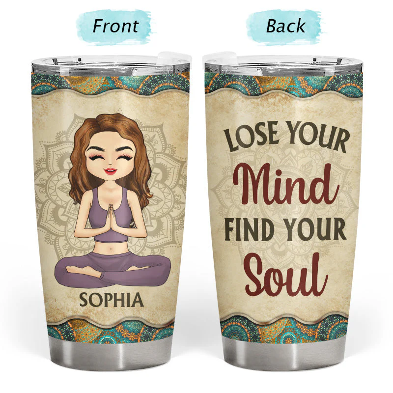 I'm Not Sugar Spice And Everything Nice - Yoga Gift - Personalized Custom Tumbler - Image 3