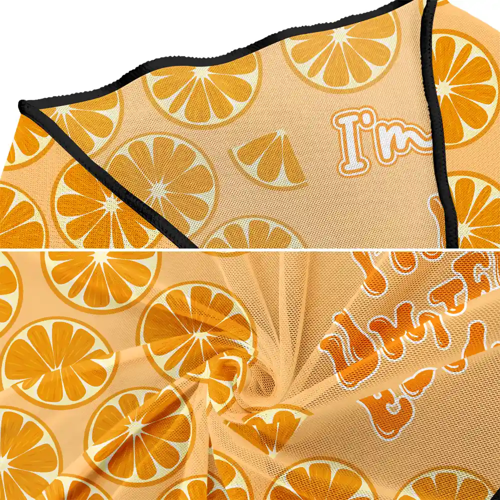 I'm Not Weird I'm Limited Edition Tropical Fruit - Personalized Short Sarong Swimwear Cover Ups - Image 4