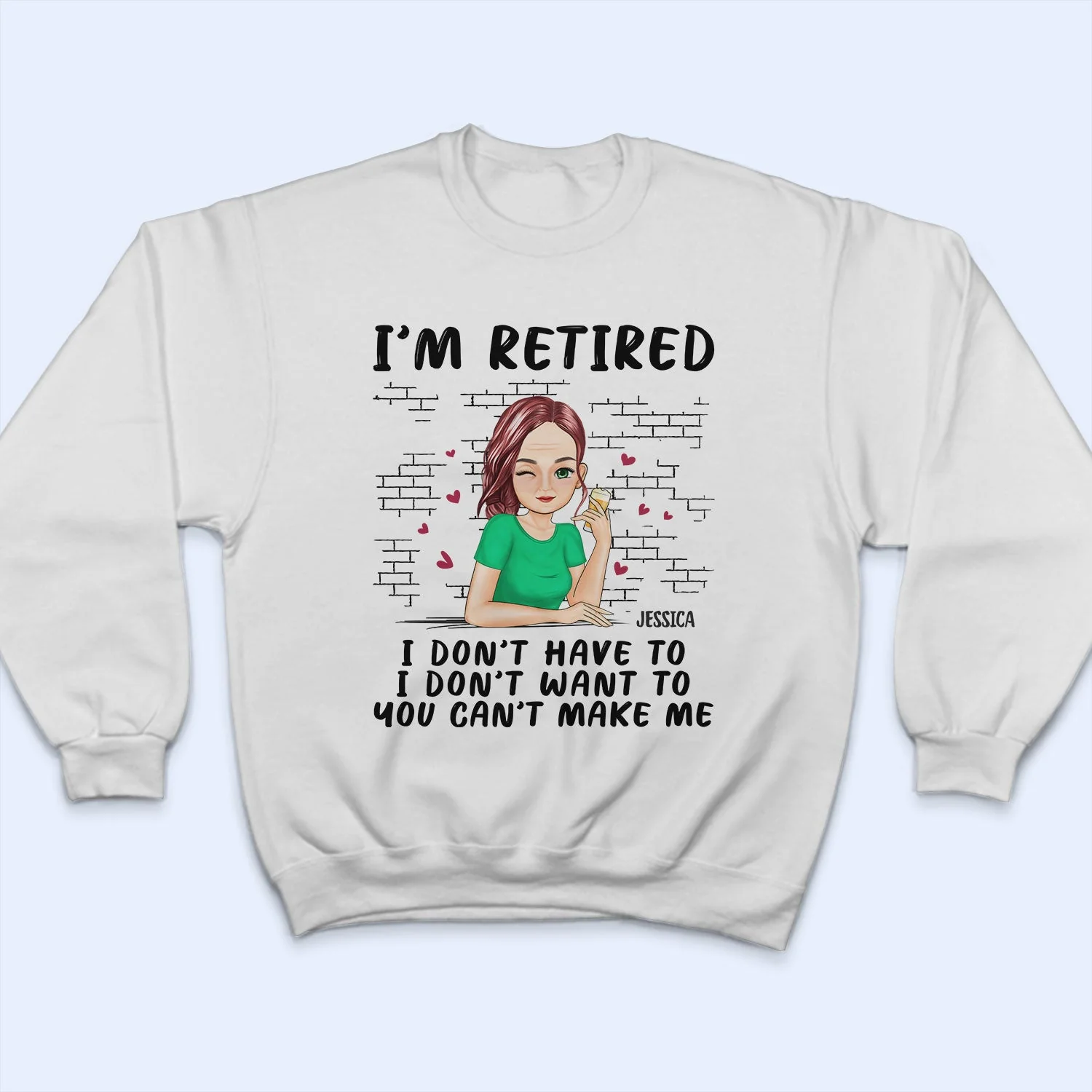 I'm Retired - Gift For Retiree, Retirement Gift - Personalized T Shirt - Image 5
