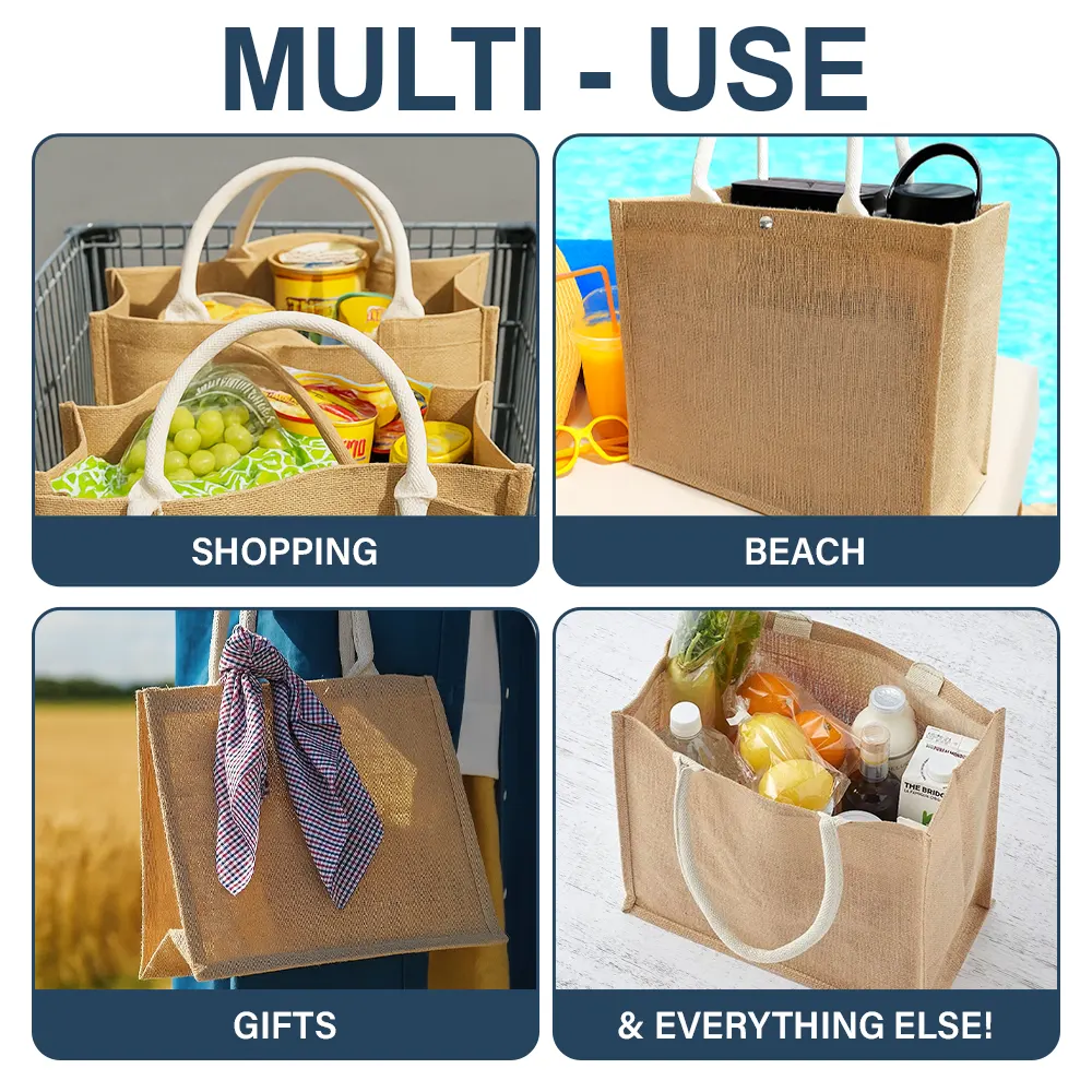 I'm Retired I Don't Have To - Personalized Jute Beach Bag - Image 6