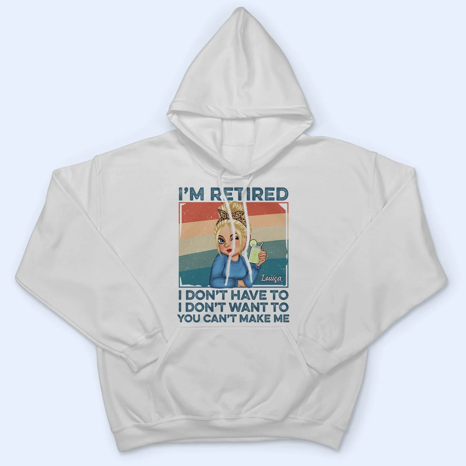 I'm Retired I Don't Want To Light - Retirement Gift For Women, Mom, Grandma - Personalized T Shirt - Image 4
