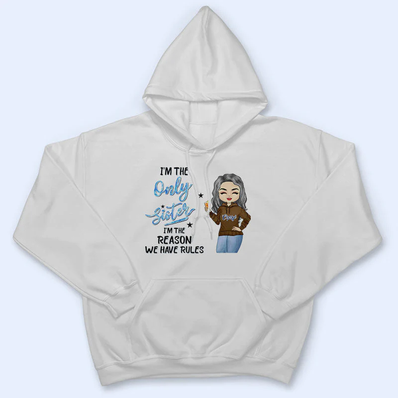 I'm The Oldest Sister - Gift For Siblings - Personalized Custom T Shirt - Image 4
