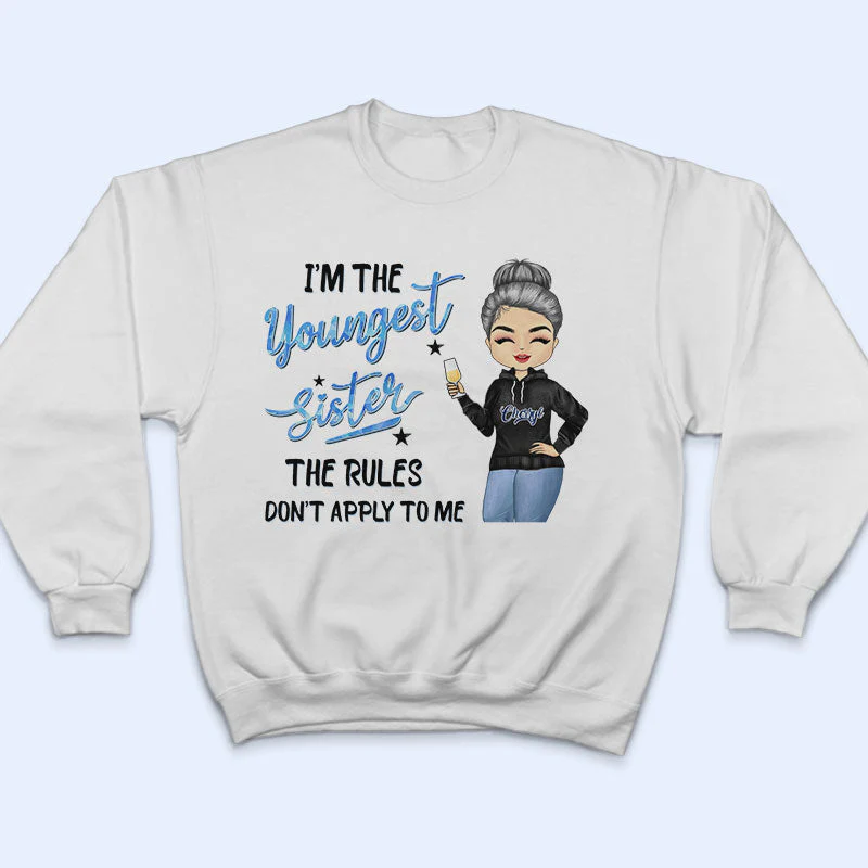 I'm The Oldest Sister - Gift For Siblings - Personalized Custom T Shirt - Image 5
