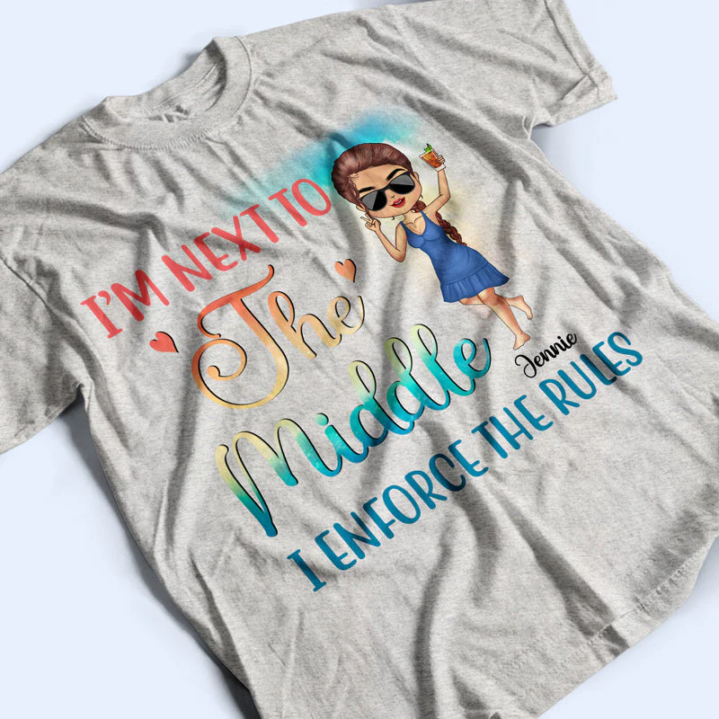 I'm The Rules Sisters Brothers Summer Beach Vibe - Family Bestie Gift - Personalized Custom T Shirt - Image 3