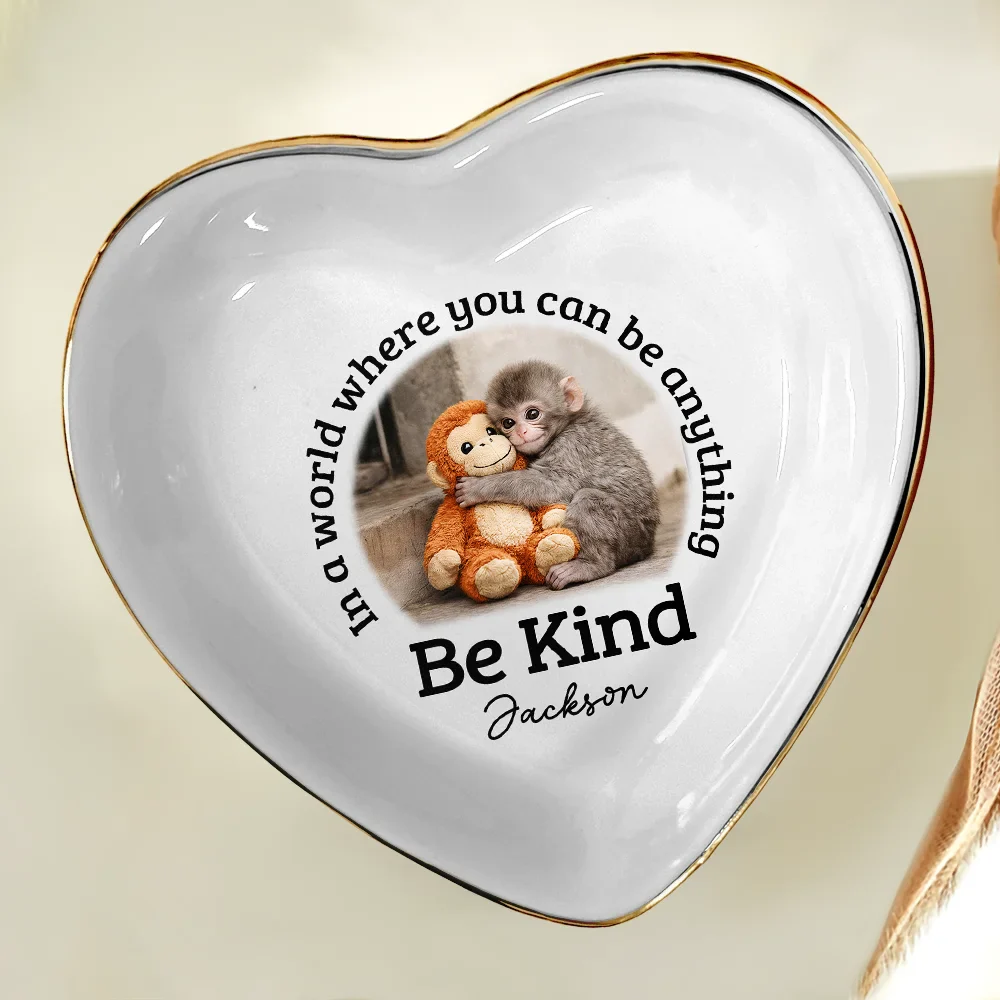 In A World Where You Can Be Anything Be Kind - Personalized Ring Dish - Image 5