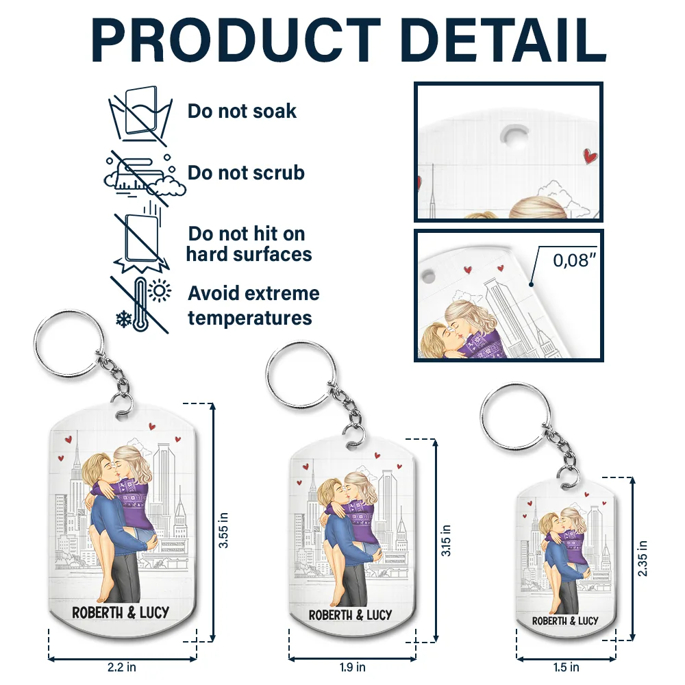 In Case I Don't Say It Enough Couple - Personalized Aluminum Keychain - Image 5