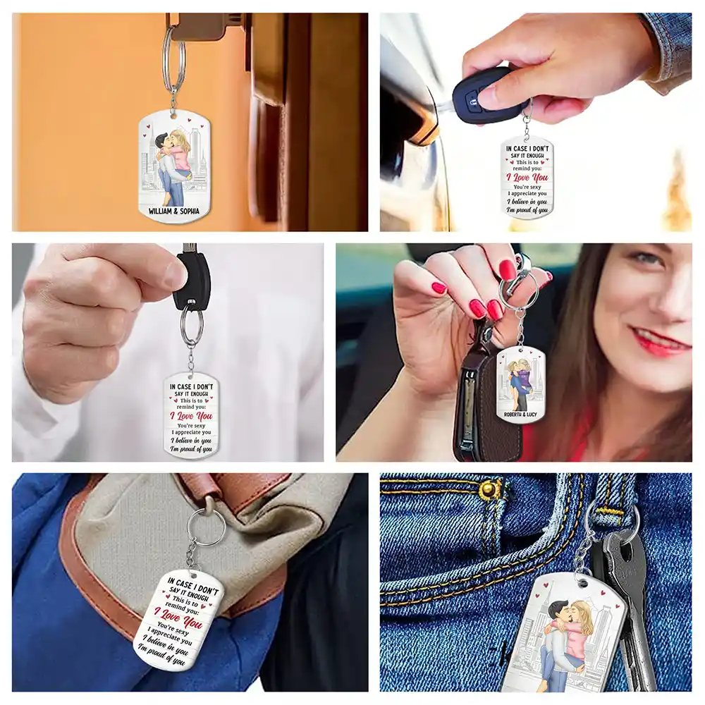 In Case I Don't Say It Enough Couple - Personalized Aluminum Keychain - Image 6