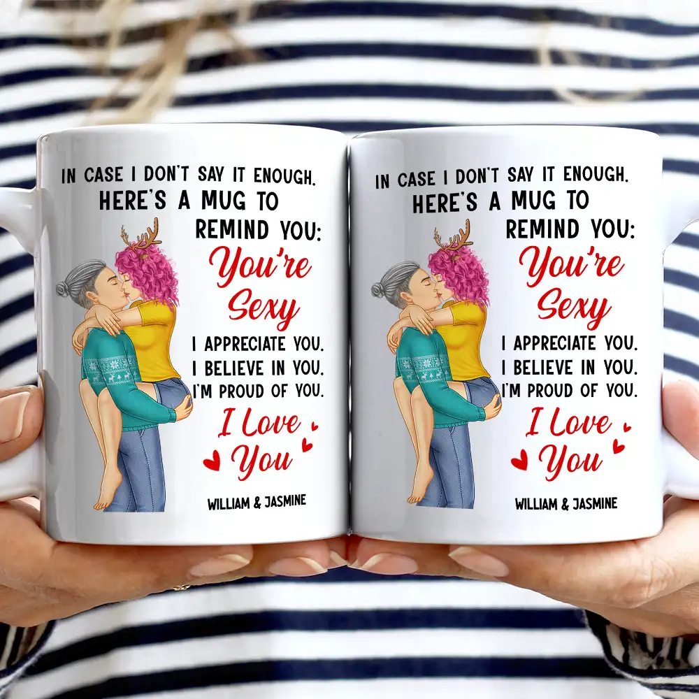 In Case I Don't Say It Enough Couples - Personalized Black Mug - Image 2