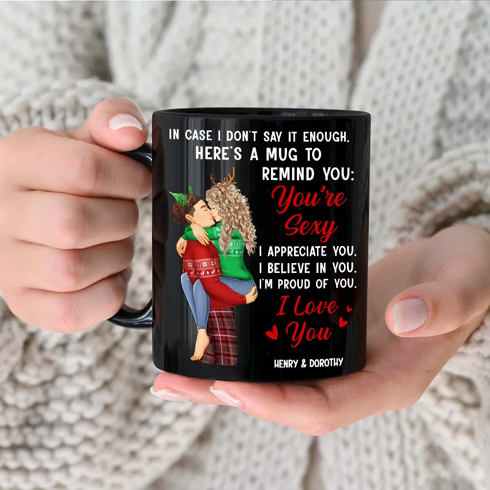 In Case I Don't Say It Enough Couples - Personalized Black Mug - Image 3