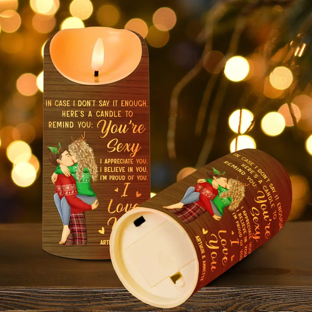In Case I Don't Say It Enough Couples - Personalized Flameless LED Candle - Image 4