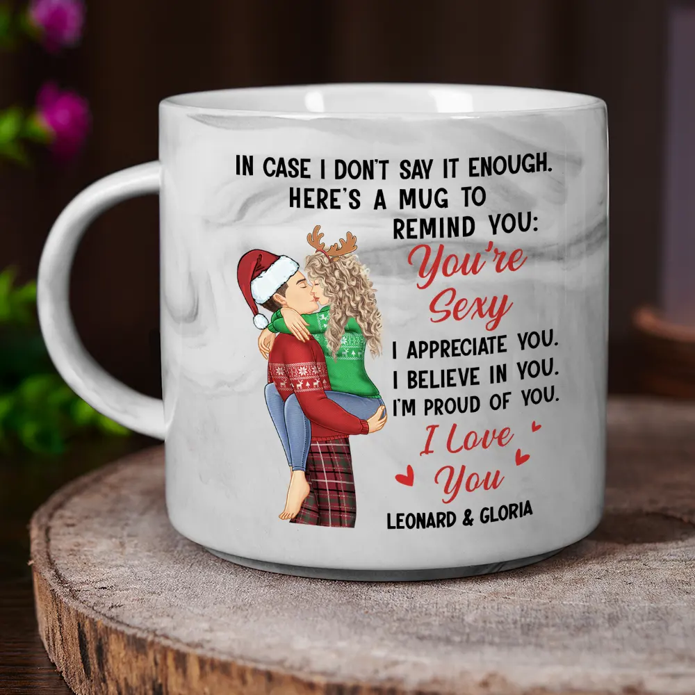 In Case I Don't Say It Enough Couples - Personalized Marble Mug - Image 3