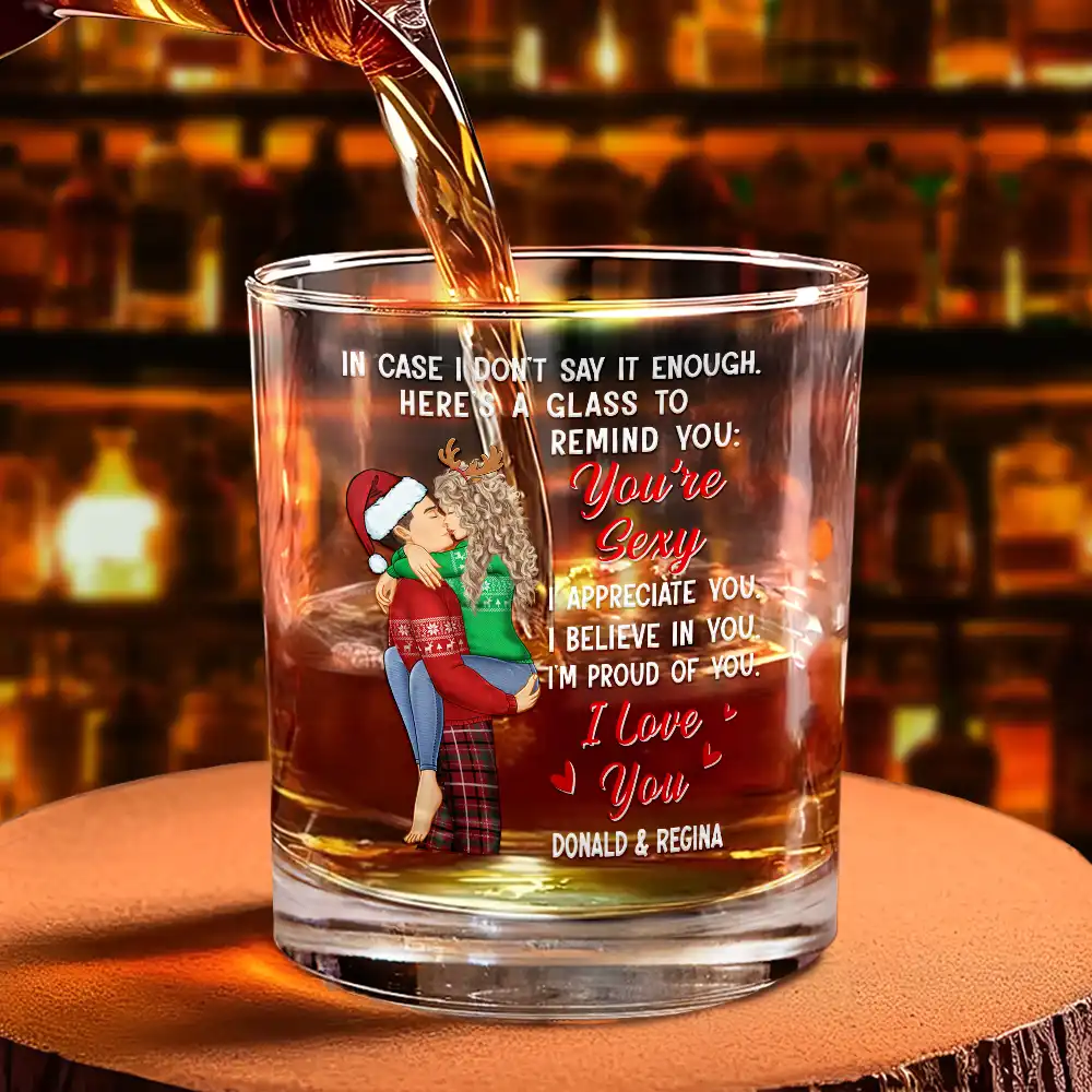 In Case I Don't Say It Enough Couples - Personalized Whiskey Glass - Image 4