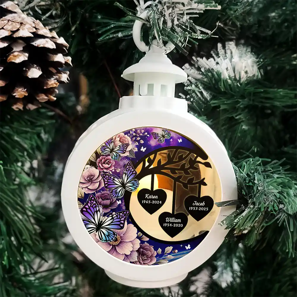 In Loving Memory - Personalized Candlelight Lantern Ornament - Image 5