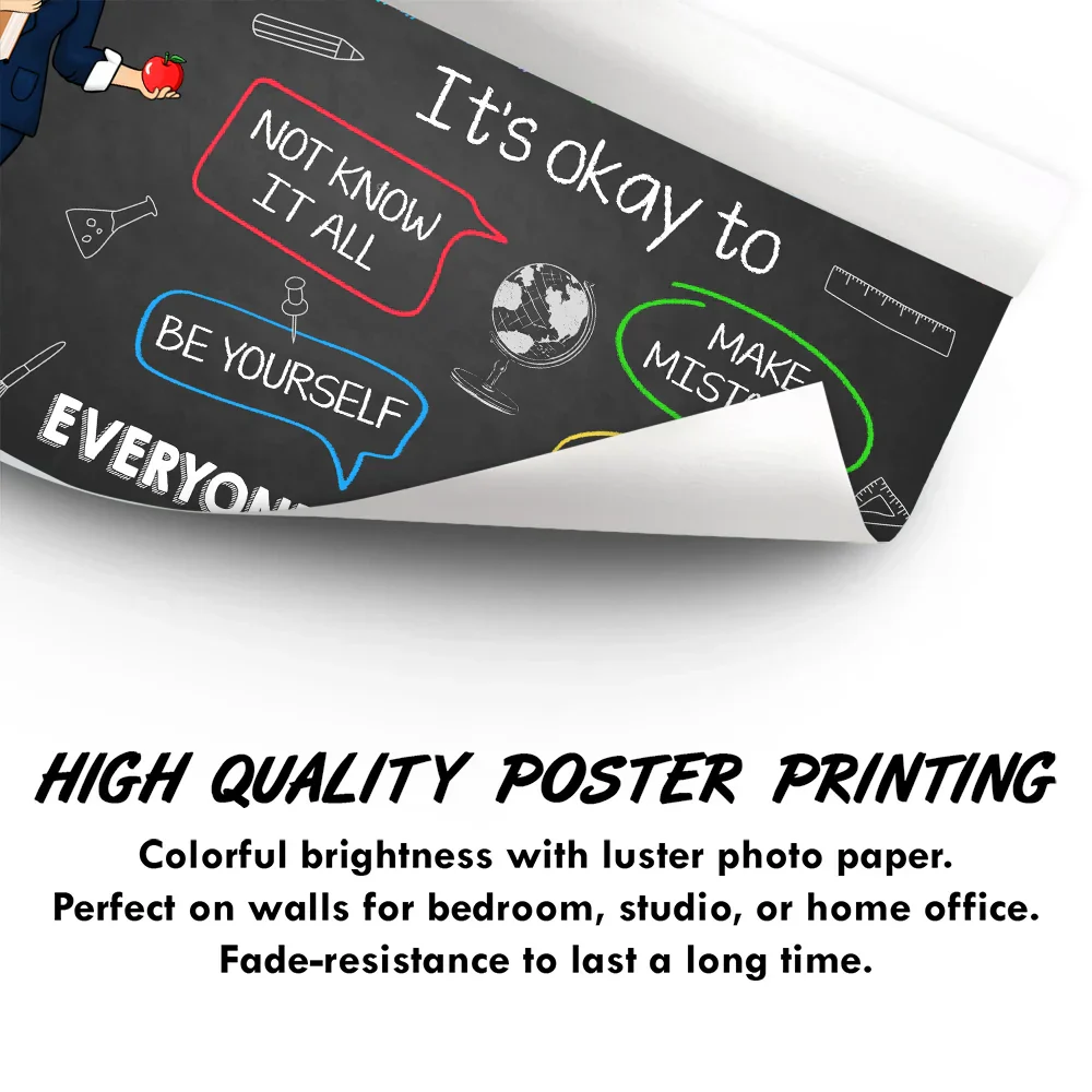 In This Classroom It's Okay To - Personalized Poster - Image 3