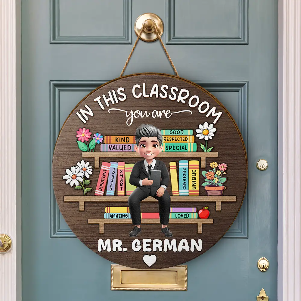 In This Classroom You Are Special - Personalized Custom Shaped Wood Sign - Image 3