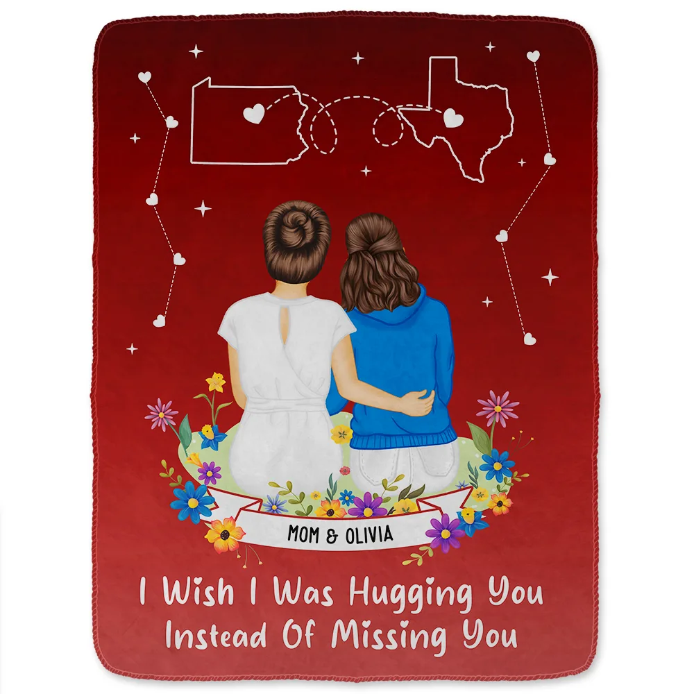 Instead Of Missing You - Personalized Fleece Blanket, Sherpa Blanket - Image 2