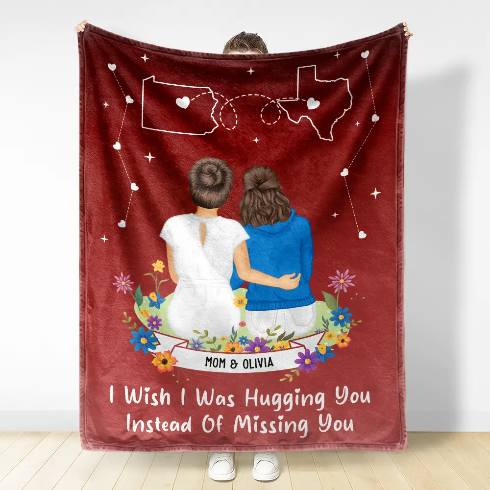 Instead Of Missing You - Personalized Fleece Blanket, Sherpa Blanket - Image 3