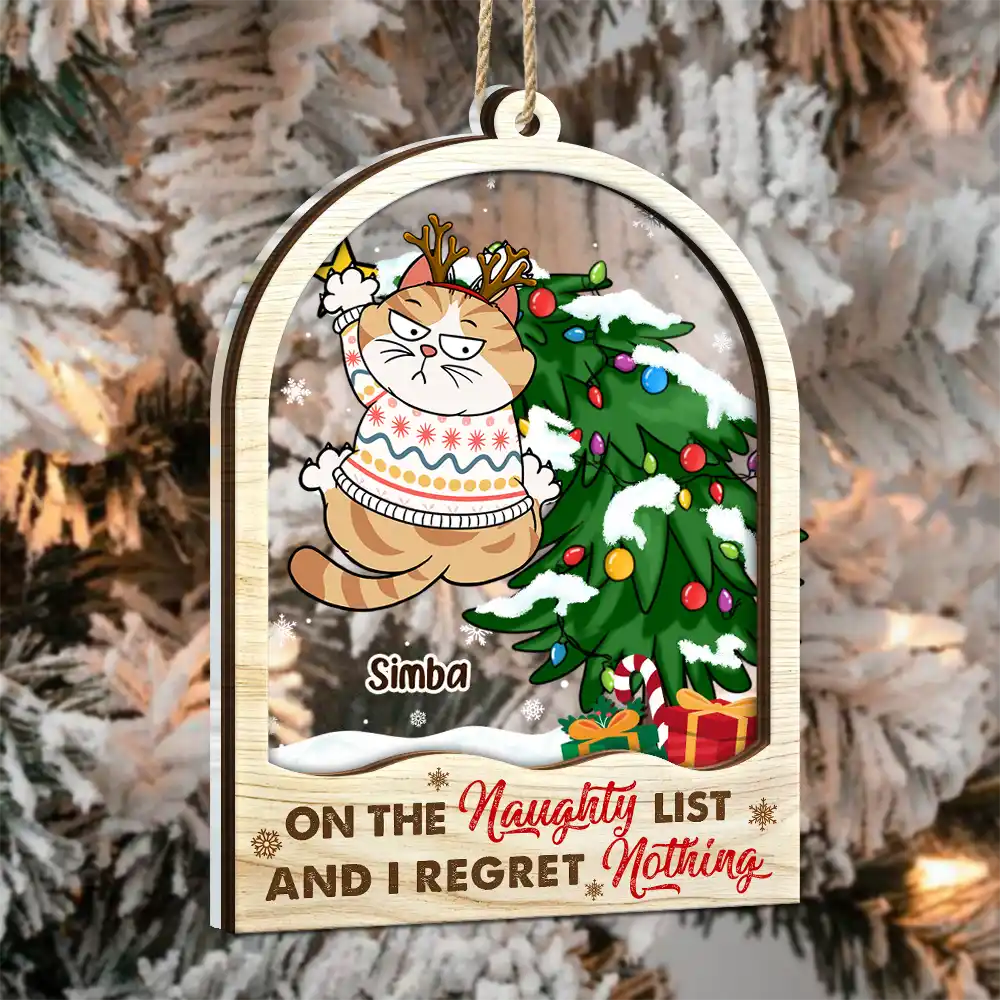 Is This Jolly Enough - Personalized 2-Layered Mix Ornament - Image 3