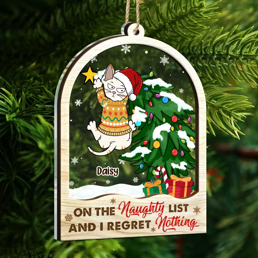 Is This Jolly Enough - Personalized 2-Layered Mix Ornament - Image 5