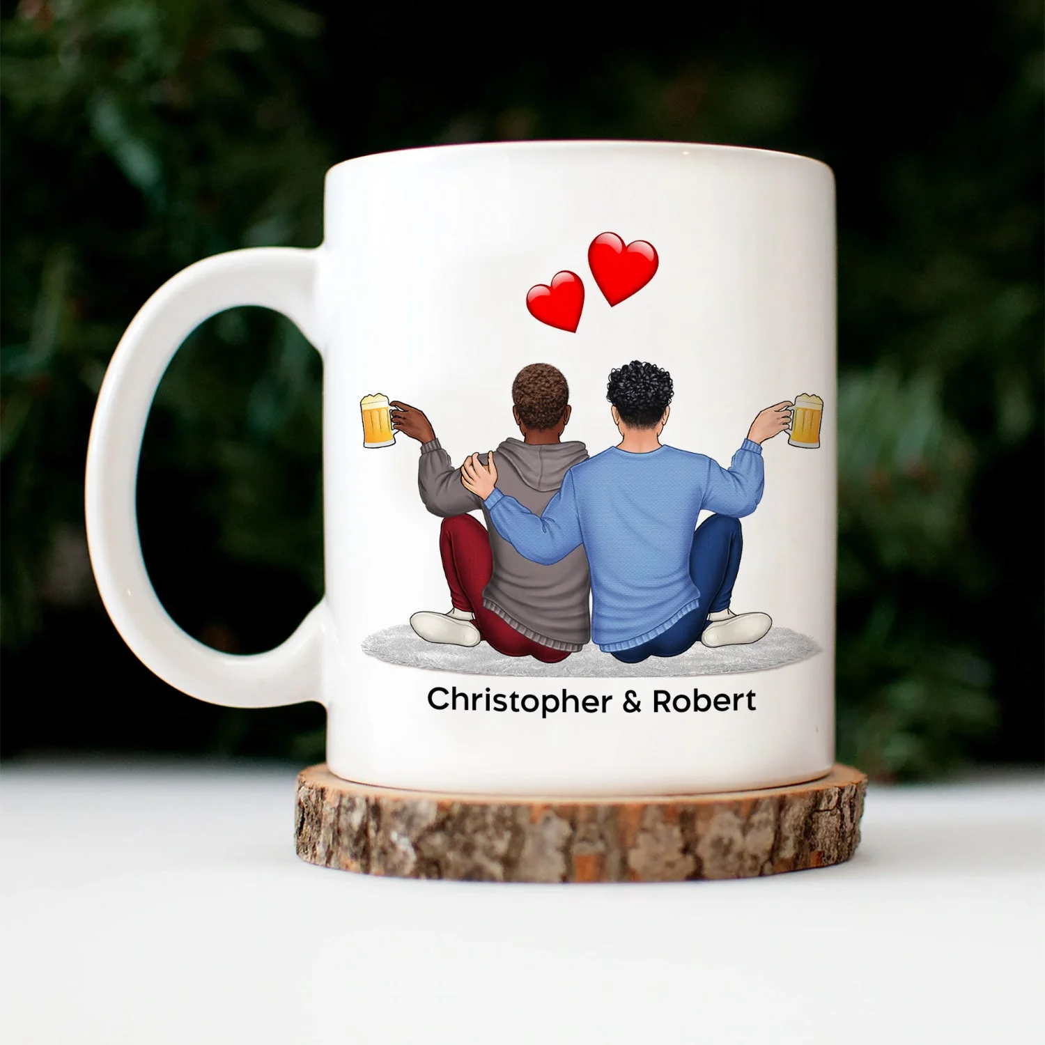 It Started With A Message - Anniversary, Loving Gift For Spouse, Couples, Husband, Wife - Personalized Mug - Image 3
