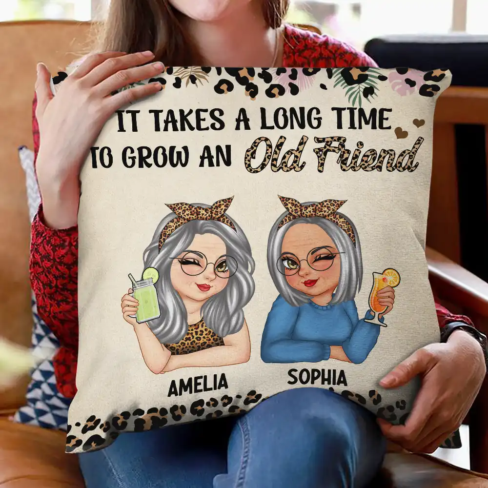 It Takes A Long Time To Grow An Old Friend - Personalized Pillow - Image 2